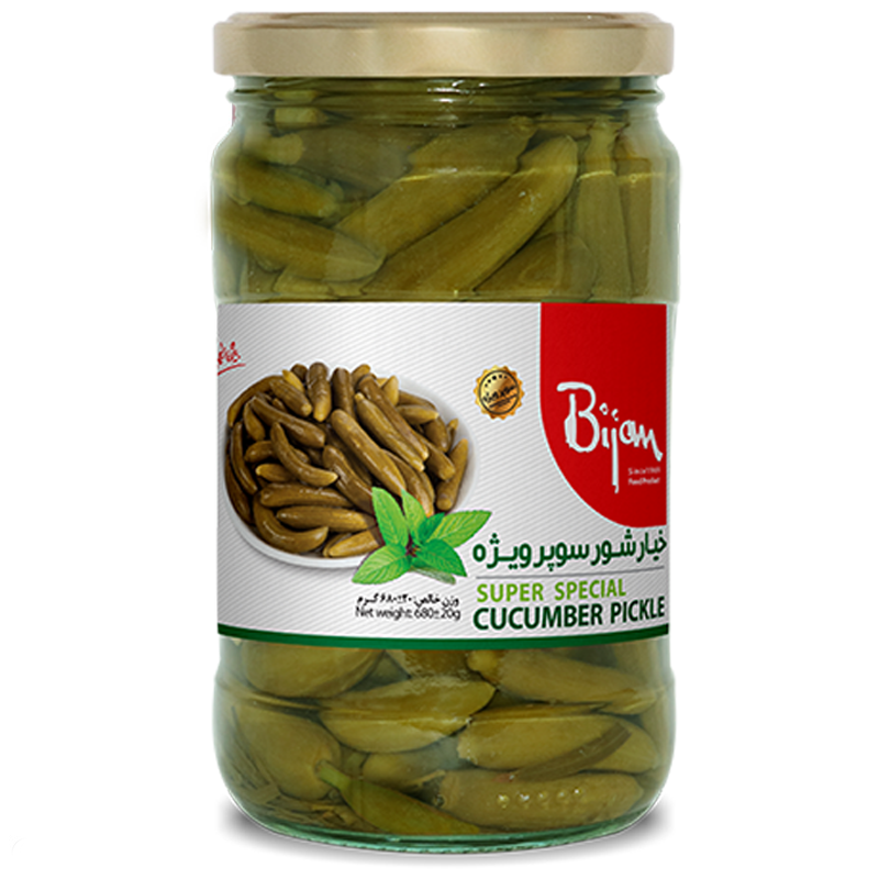 کنسرو خیارشور سوپر ویژه بیژن 660 گرم