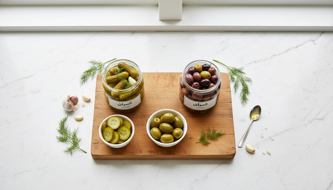 راهنمای خرید خیارشور و زیتون مرغوب؛ تفاوت ممتاز، ویژه و زیتون بی‌هسته