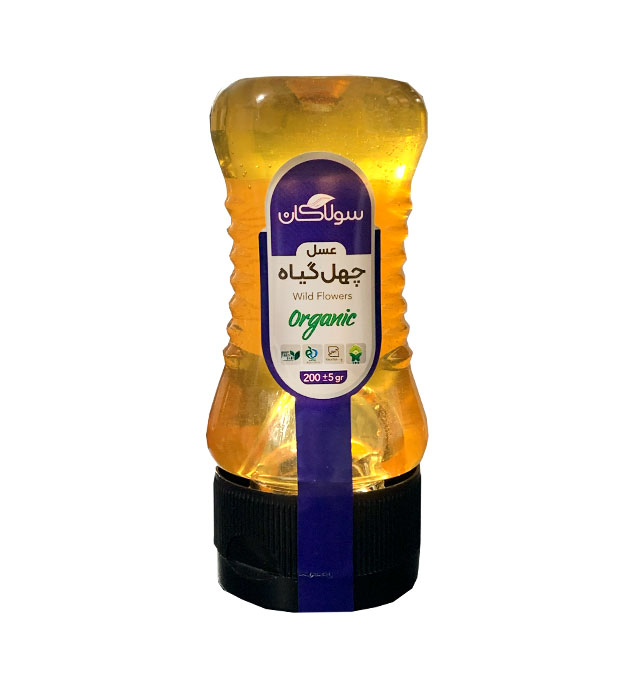 عسل ارگانیک چهل گیاه سولاکان 200 گرم