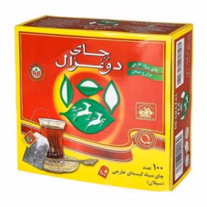 چای دوغزال تی بگ ساده 100 عددی