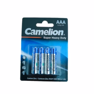 باتری AAA نیم قلمی 4 عددی Camelion Super Heavy Duty کاملیون