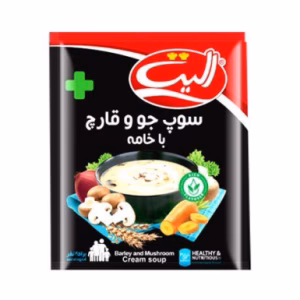 سوپ جو و قارج با خامه الیت وزن 80 گرم