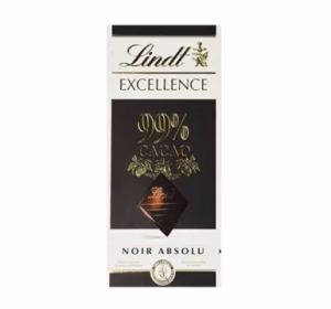 شکلات تخته ای تلخ لینت 99 درصد مدل Noir Absolu مقدار 50 گرم