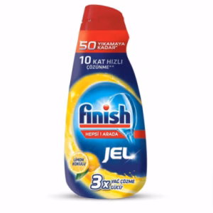 ژل ماشین ظرفشویی فینیش Finish مدل All in 1 رایحه لیمویی 1000 میل