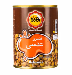 کنسرو عدسی برند Berouz بهروز وزن 380 گرم