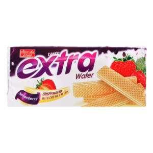 ویفر اکسترا با طعم توت فرنگی شیرین عسل 100 گرم