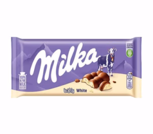 شکلات سفید حبابی میلکا milka حجم 100 گرم