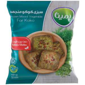سبزی کوکو منجمد پمینا 400 گرم