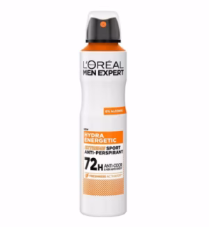 اسپری ضد تعریق مردانه لورآل Loreal مدل Hydra Energetic حجم 250 میل