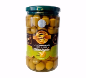 کنسرو زیتون شور با هسته ( معمولی ) قزل اوزن گیلوان 700 گرم