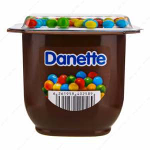 دسر شکلاتی تاپر برند Danette دنت وزن 100 گرم