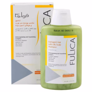شامپو fulica فولیکا مناسب پوست سر چرب و مو های آسیب دیده 200 میلی لیتر