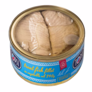 کنسرو ماهی قزل آلا در روغن تاپسی 240 گرمی