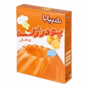 پودر ژله پرتقال شیبابا وزن 100 گرم