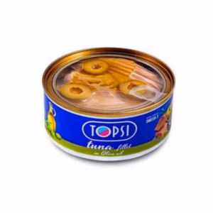 کنسرو تن ماهی تاپسی در روغن زیتون 200 گرم