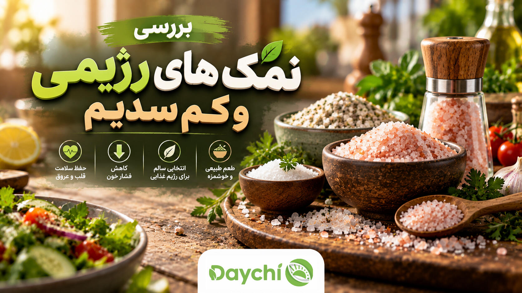 بررسی نمک های رژیمی و کم سدیم