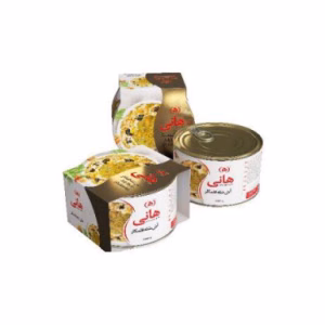 کنسرو آش شله قلمکار بدون گوشت هانی 480 گرم