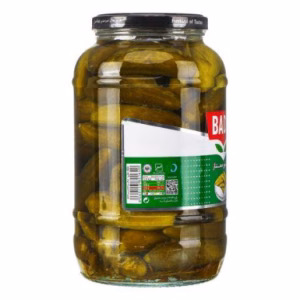 خیارشور ممتاز شیشه ای برند بدر مقدار 1450 گرم