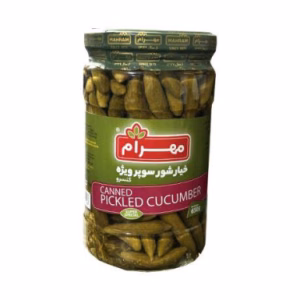 کنسرو خیارشور سوپر ویژه مهرام 650 گرم