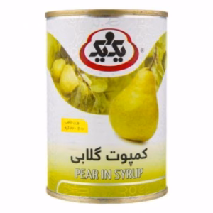 کمپوت گلابی برند یک و یک 410 گرم
