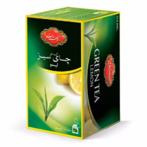 چای کیسه ای سبز و لیمو  گلستان 25 عدد