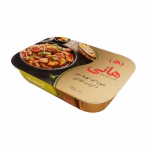 خوراک لوبیا سبز با گوشت تکه ای هانی 285 گرم